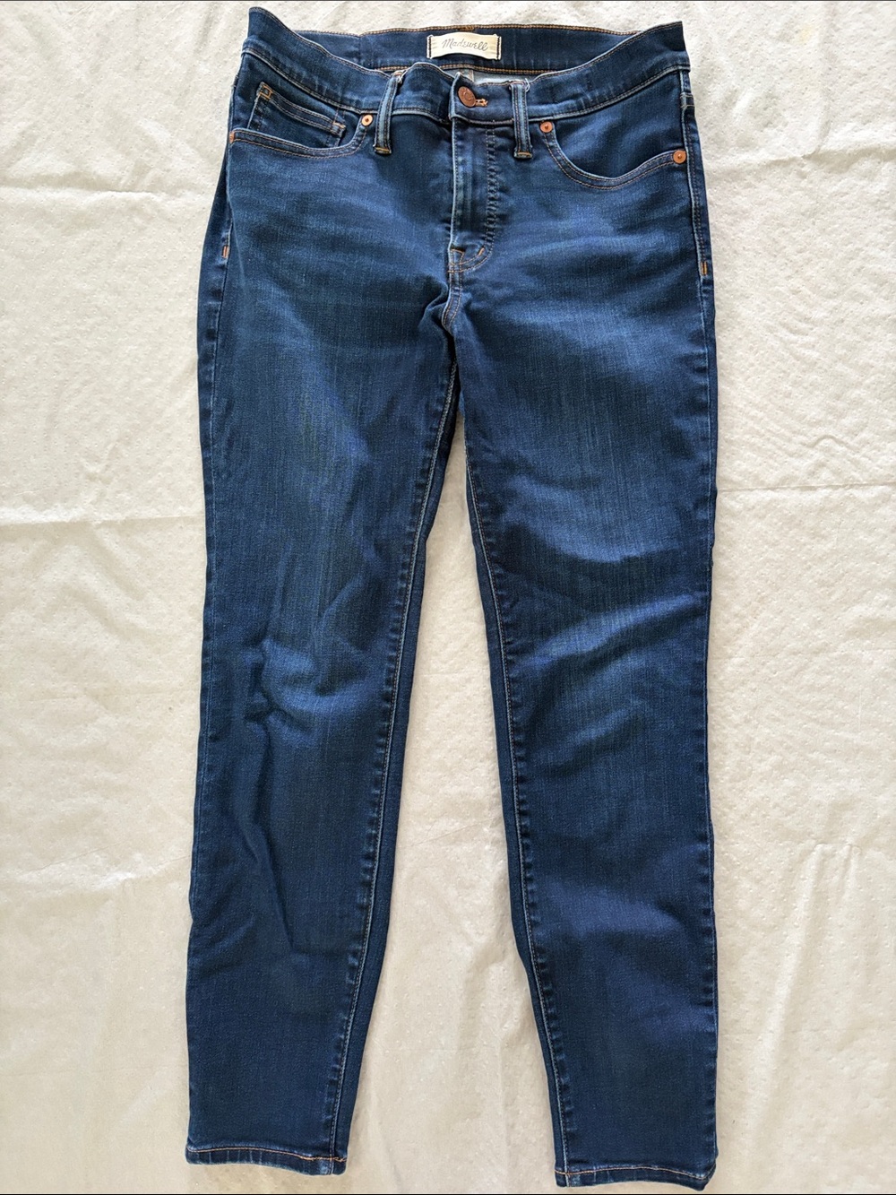 Madewell Deep Blue Skinny Jeans